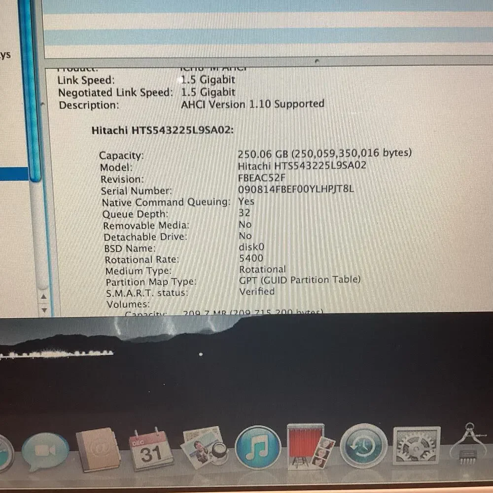 Late 2007 Apple MacBook A1181 13